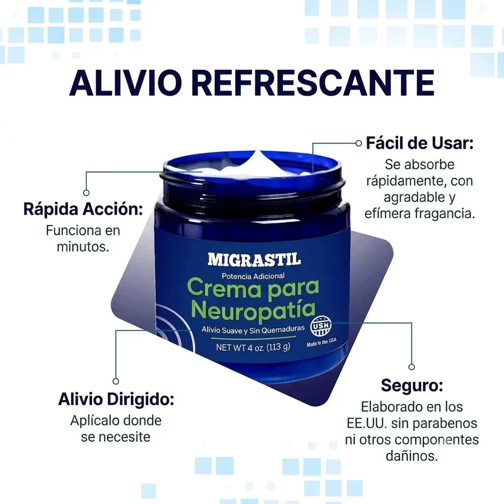 Neuropathy Cream - Alivio inmediato para el ardor y hormigueo