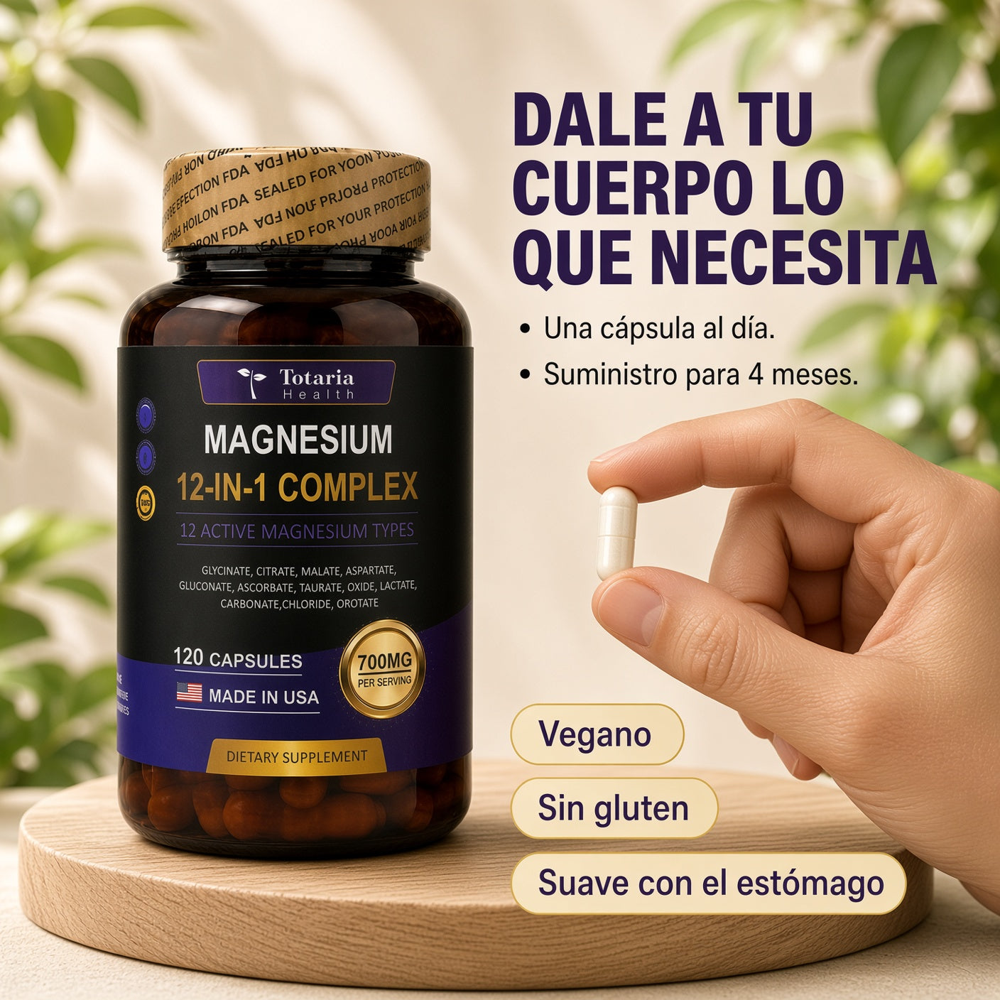 Magnesium 12 en 1 Complex - Mejora el sueño y reduce el estrés